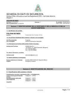 Scheda di sicurezza CLP