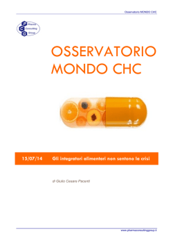 CHC Integratori 150714 - Pharma Consulting Group