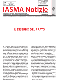 il diserbo del prato - Fondazione Edmund Mach di San Michele all