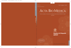 Quaderno 1-2012 – Quaderni di Ortopedia SERTOT