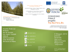 CONVEGNO FINALE progetto Tra.Tec.F.U.L.En.