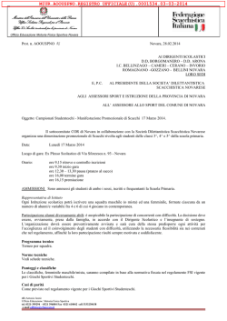 prot. n. 1534 del 03.03.2014 - MIUR &ndash; Ufficio Scolastico Regionale