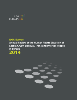 ILGA-Europe Annual Review of the Human Rights Situation of