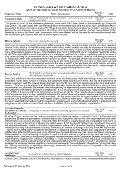 Abstract - Pontificia Universit&agrave; della Santa Croce