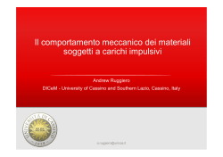 Il comportamento meccanico dei materiali soggetti a carichi impulsivi