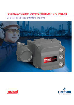 Posizionatore digitale per valvole FIELDVUE&trade; serie DVC6200