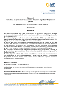 Scarica programma e CV relatori.