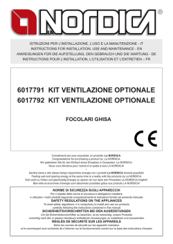 6017791 kit ventilazione optionale 6017792 kit