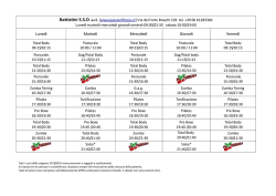 Luned&igrave; Marted&igrave; Mercoled&igrave; Gioved&igrave; Venerd&igrave;