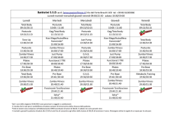 Luned&igrave; Marted&igrave; Mercoled&igrave; Gioved&igrave; Venerd&igrave;