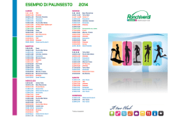 esempio di palinsesto attivita