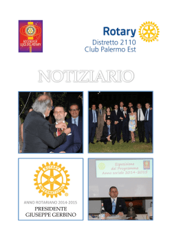 Notiziario - Rotary Club Palermo Est