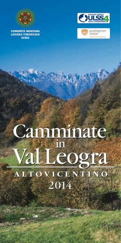 Val Leogra - Comunità Montana Leogra Timonchio