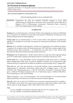 Atto liquidazione n. 40 del 10.03.2014