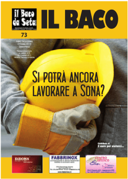 SETTANTATREESIMO NUMERO (ottobre 2013)