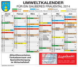 erhalten Sie den aktuellen Abfuhrkalender f&uuml;r 2014