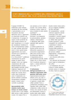 Focus on... - Ottica Fisiopatologica