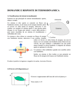 DOMANDE E RISPOSTE DI TERMODINAMICA