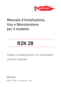 Manuale installazione, uso e manutenzione R2K 28