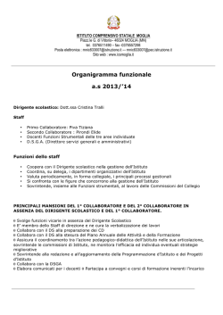 mansionario organigramma - Istituto Comprensivo di Moglia (MN)
