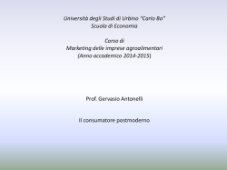 6° Modulo - Facoltà di Economia - Università degli Studi di Urbino