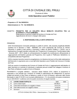 determinazione aggiudicazione definitiva