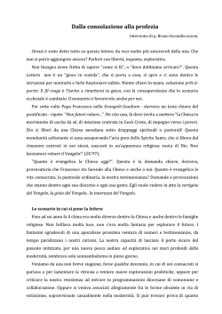 Presentazione della lettera "Rallegratevi" di B. Secondin