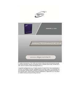 Manuale programmazione centralino 308MK V 1.2