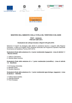 POAT Ambiente, PON GAT 2007-2013