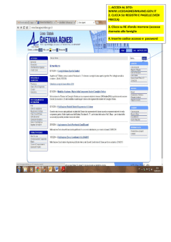 1. ACCEDI AL SITO: WWW.LICEOAGNESIMILANO.GOV.IT 2