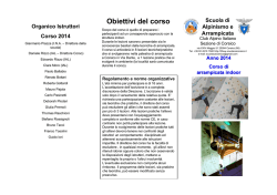 Obiettivi del corso - Scuola di Alpinismo CAI Corsico