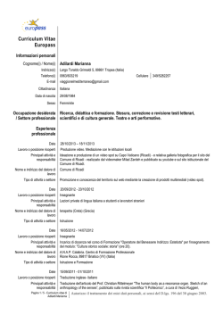 Europass CV - Forza Tropea
