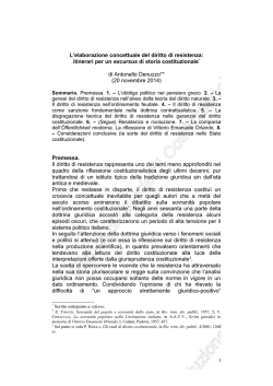 OBBLIGO E RESISTENZA - Forum di Quaderni Costituzionali