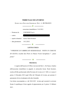 Perizia - Vendite Giudiziali