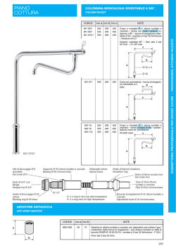 Colonnina monoacqua orientabile a 360&deg; per piano