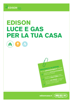 EDISON LUCE E GAS PER LA TUA CASA