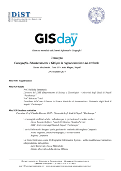 Convegno Cartografia, Telerilevamento e GIS per la