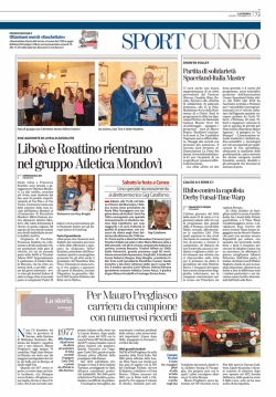 Scarica allegato - Atletica Mondov&igrave;