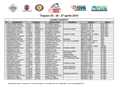 Elenco Iscritti - ACI Sport Italia