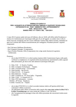verbale n.3 gara fesr - IC Edmondo De Amicis