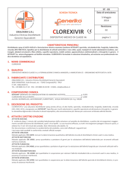 Size: 358 kB 20th Nov 2014 Clorexivir scheda tecnica