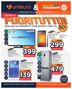 MIGLIAIA DI PRODOTTI CON SCONTI FINO AL 50%