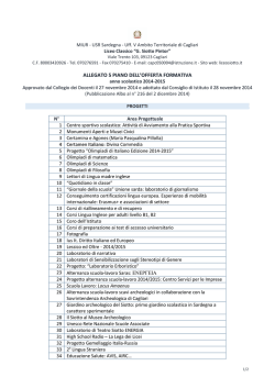 Scarica All. 5 Progetti - Liceo Classico Statale "Giovanni Siotto Pintor"