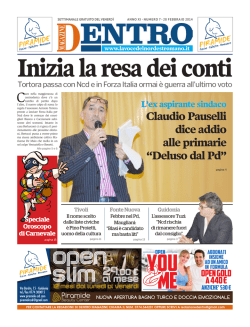 Claudio Pauselli dice addio alle primarie