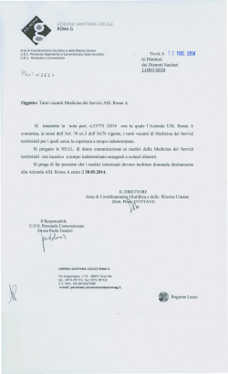 leggi tutto - Asl Roma G