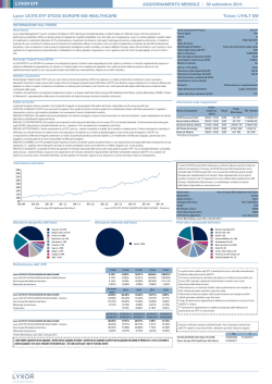 LYXOR ETF AGGIORNAMENTO MENSILE | 30