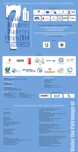Programma - Italian Barometer Diabetes Observatory