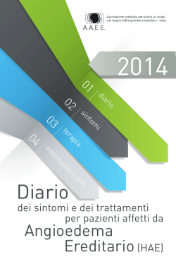 Scarica il diario in - Associazione volontaria per la lotta, lo studio e