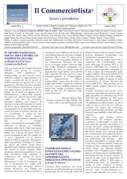 Il Commerci@lista&reg; lavoro e previdenza - UPBeduca - news