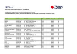 Elenco locali convenzionati Ticket Service - Citt&agrave; di